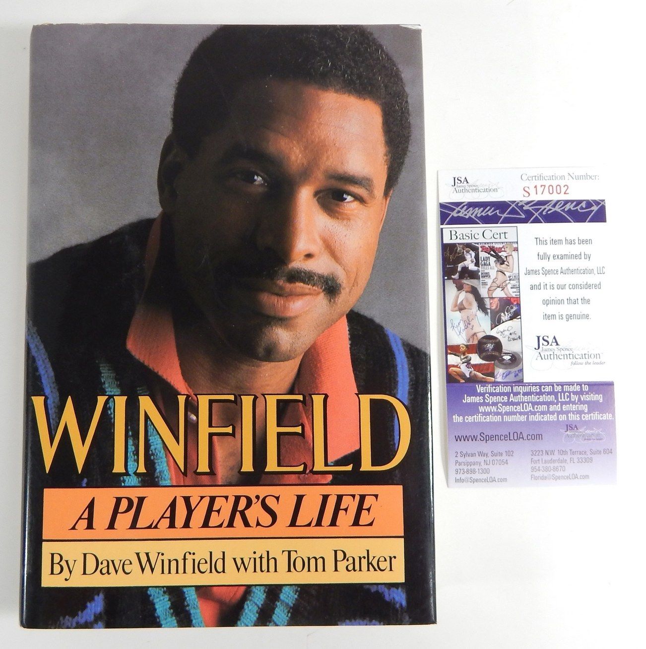 Dave Winfield Signed A Players Life Hardcover Book JSA Auto