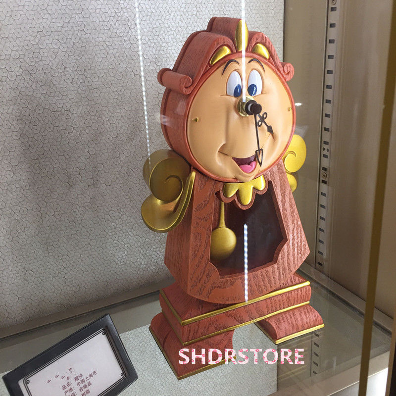 SHDR beauty and the beast Cogsworth statue Shanghai Disneyland Disney Park