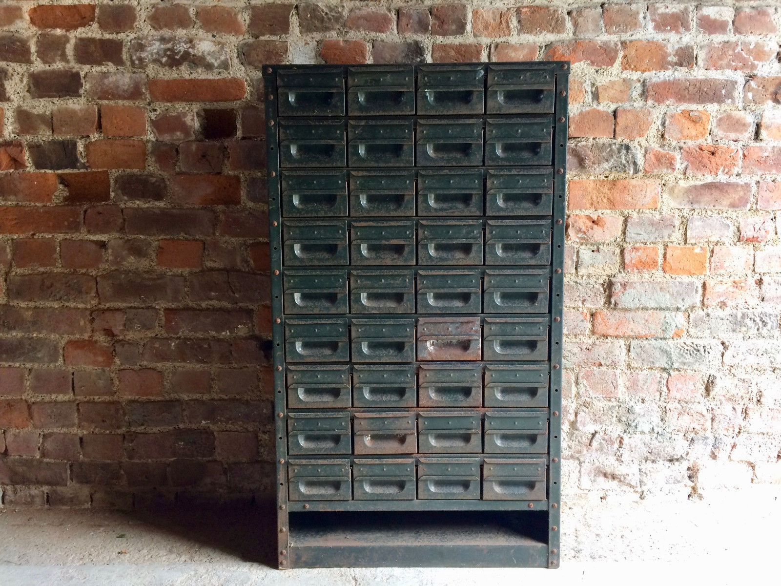 Fabulous Industrial Steel Chest Cabinet Mid Century 36 Drawers Loft Style Metal