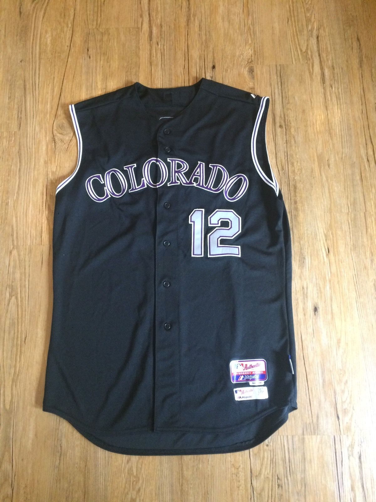 Matt McBride Colorado Rockies Game Issued Jersey Oakland A's Athletics