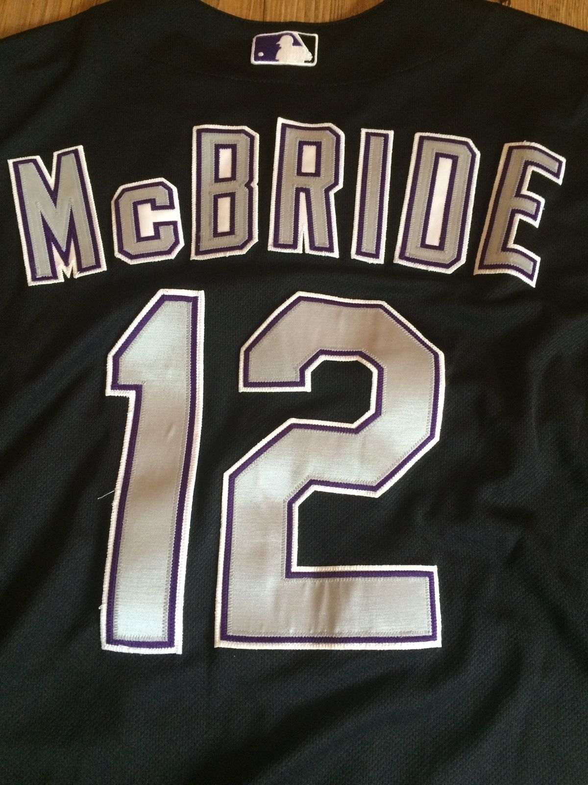 Matt McBride Colorado Rockies Game Issued Jersey Oakland A's Athletics