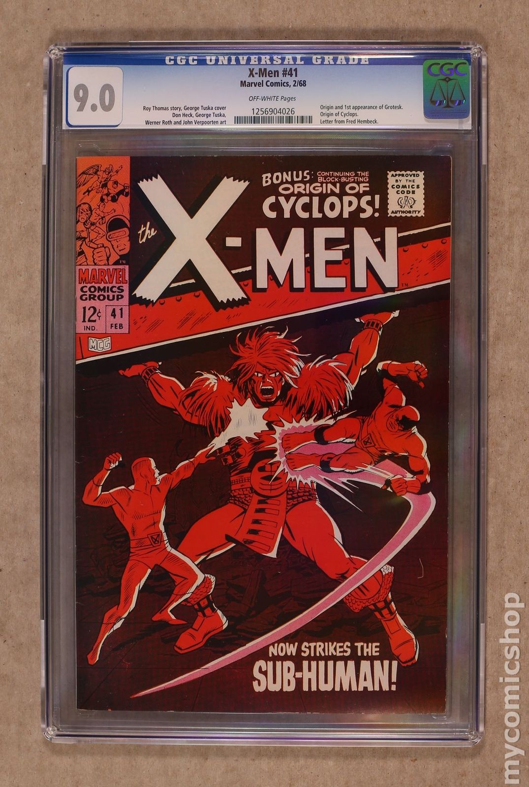 Uncanny X-Men (1963 1st Series) #41 CGC 9.0 1256904026