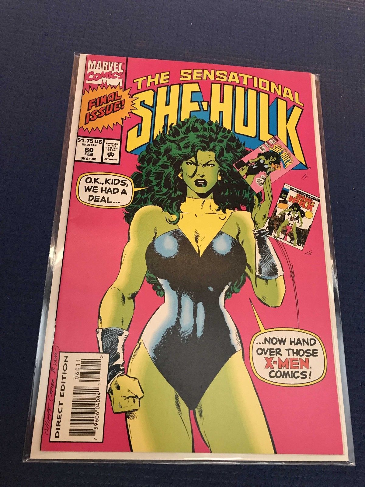 Sensational She-Hulk #60 (1994 Marvel Comics)! FINAL ISSUE! SEE PICS AND SCANS!