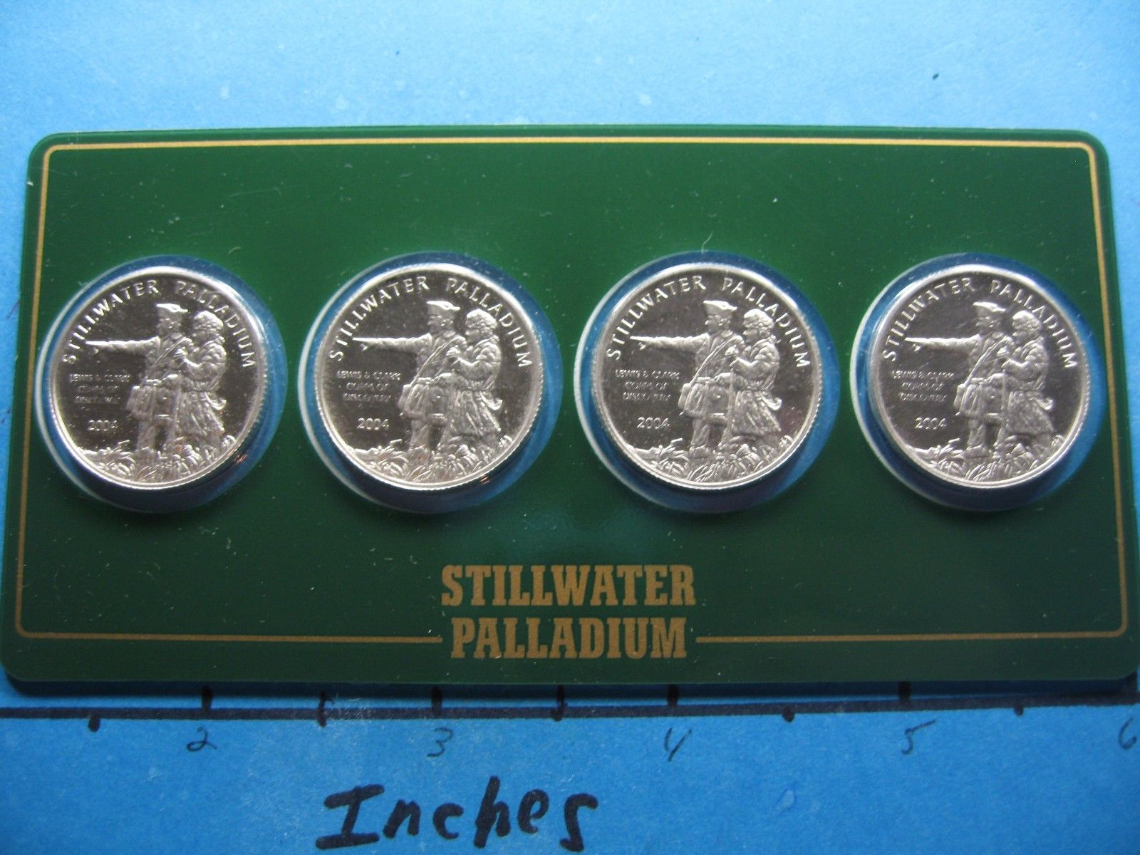 JM JOHNSON MATTHEY PALLADIUM 1/4 OZ 2004 STILLWATER LEWIS & CLARK COIN SEALED