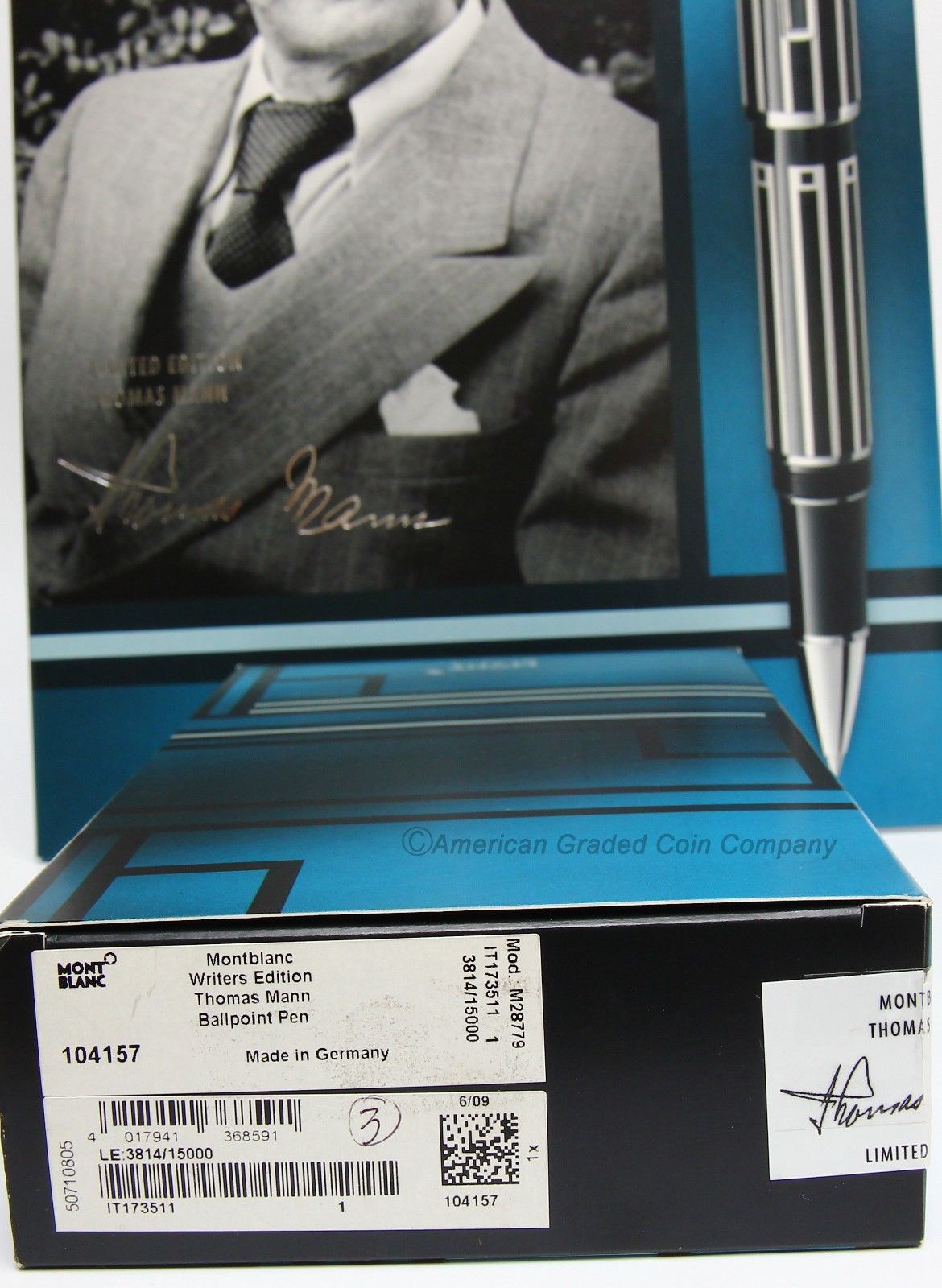 MONTBLANC Thomas Mann LIMITED EDITION Ballpoint Pen #104157- New In SEALED Box!