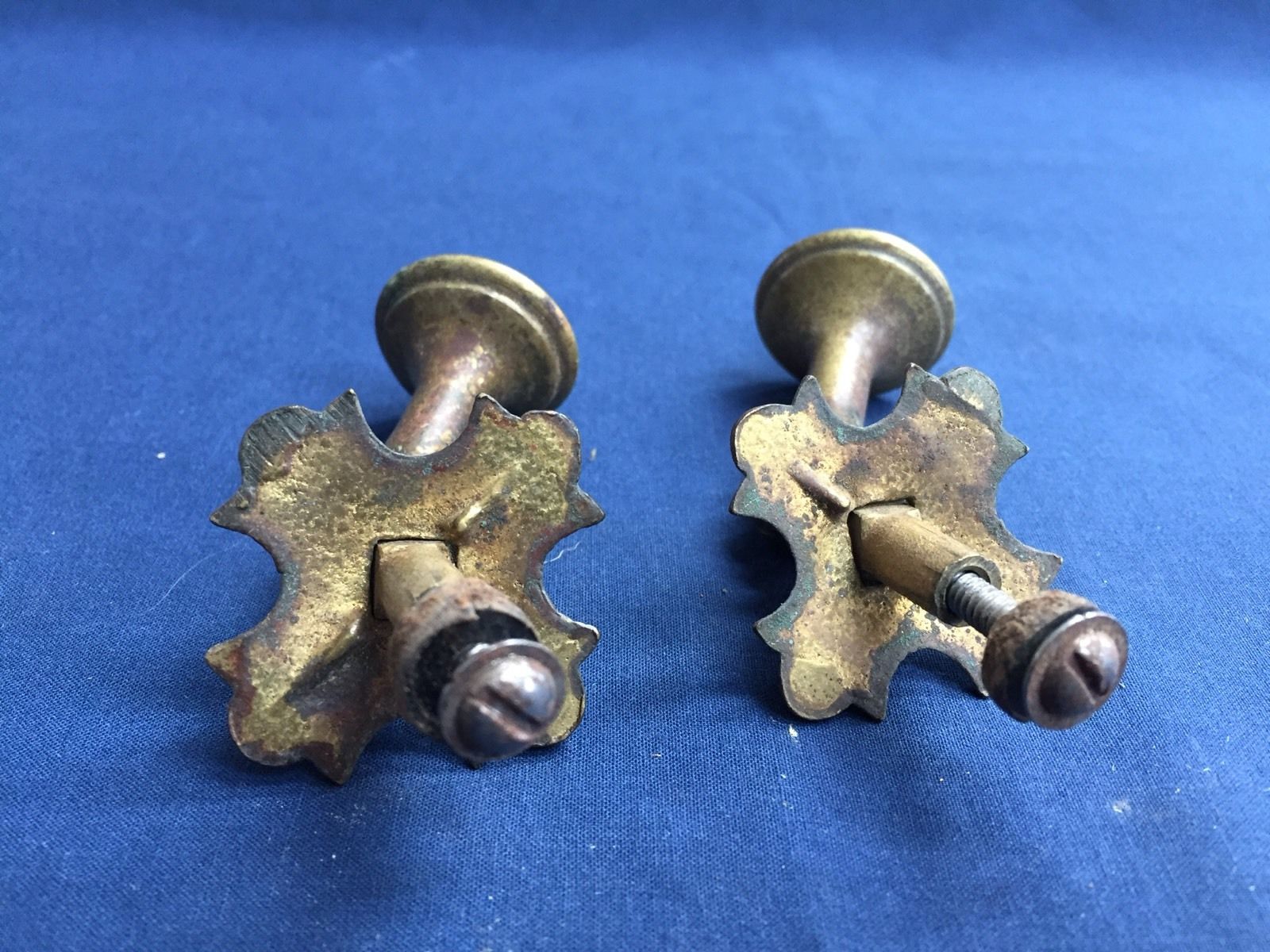 Set of 2 Antique Vintage Victorian Tear Drop Drawer Pull Handles