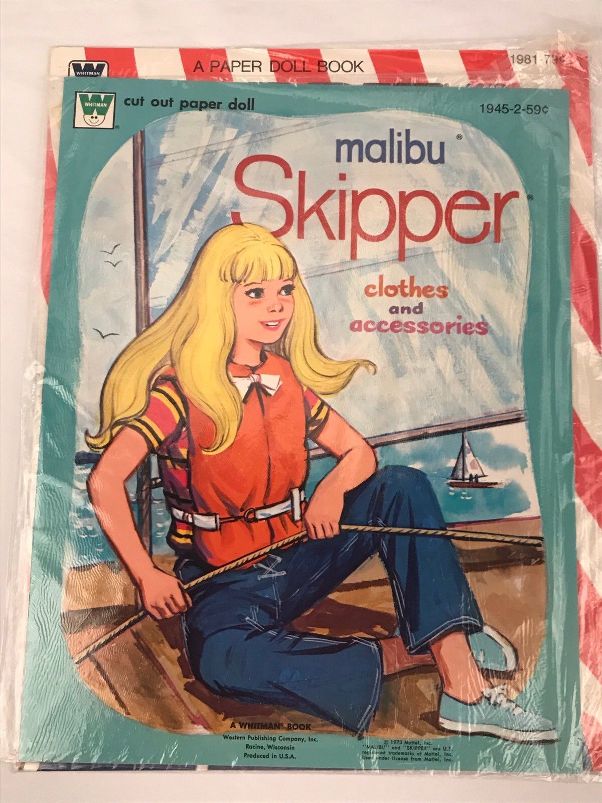 Vintage Paper Dolls Lot 3 Books Barbie Skipper 1970's Uncut NEW Toy Doll