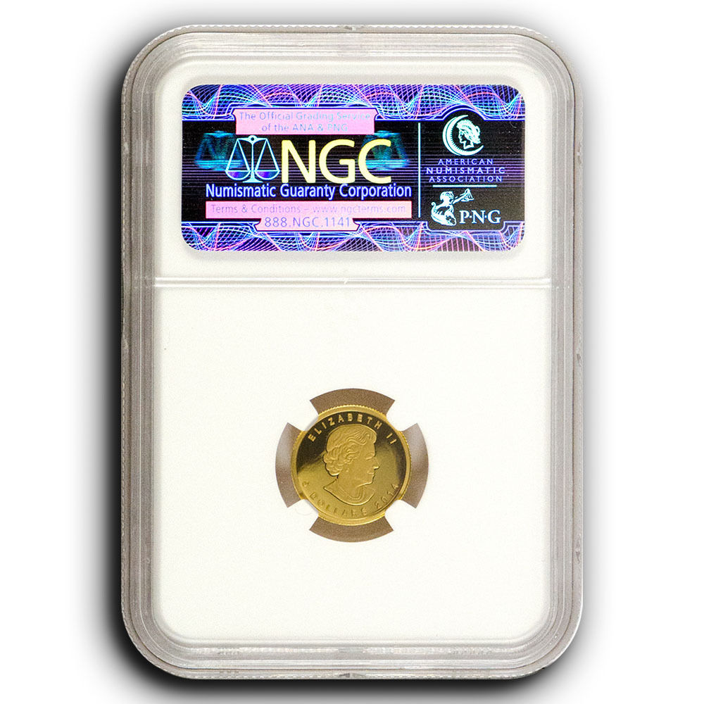 2014 Wooly Mammoth NGC PF70 ER Canada 1/10th oz Proof Gold Coin