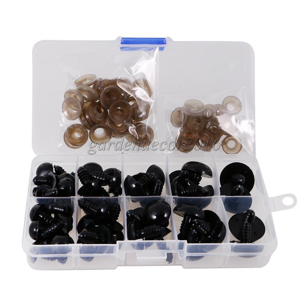 Assorted Size Plastic Safety Eyes for Teddy Bear Soft Animal Toys DIY Making