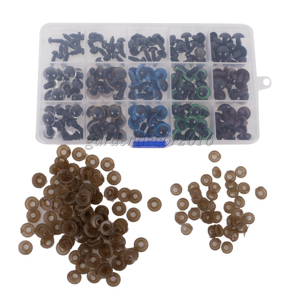 Assorted Size Plastic Safety Eyes for Teddy Bear Soft Animal Toys DIY Making