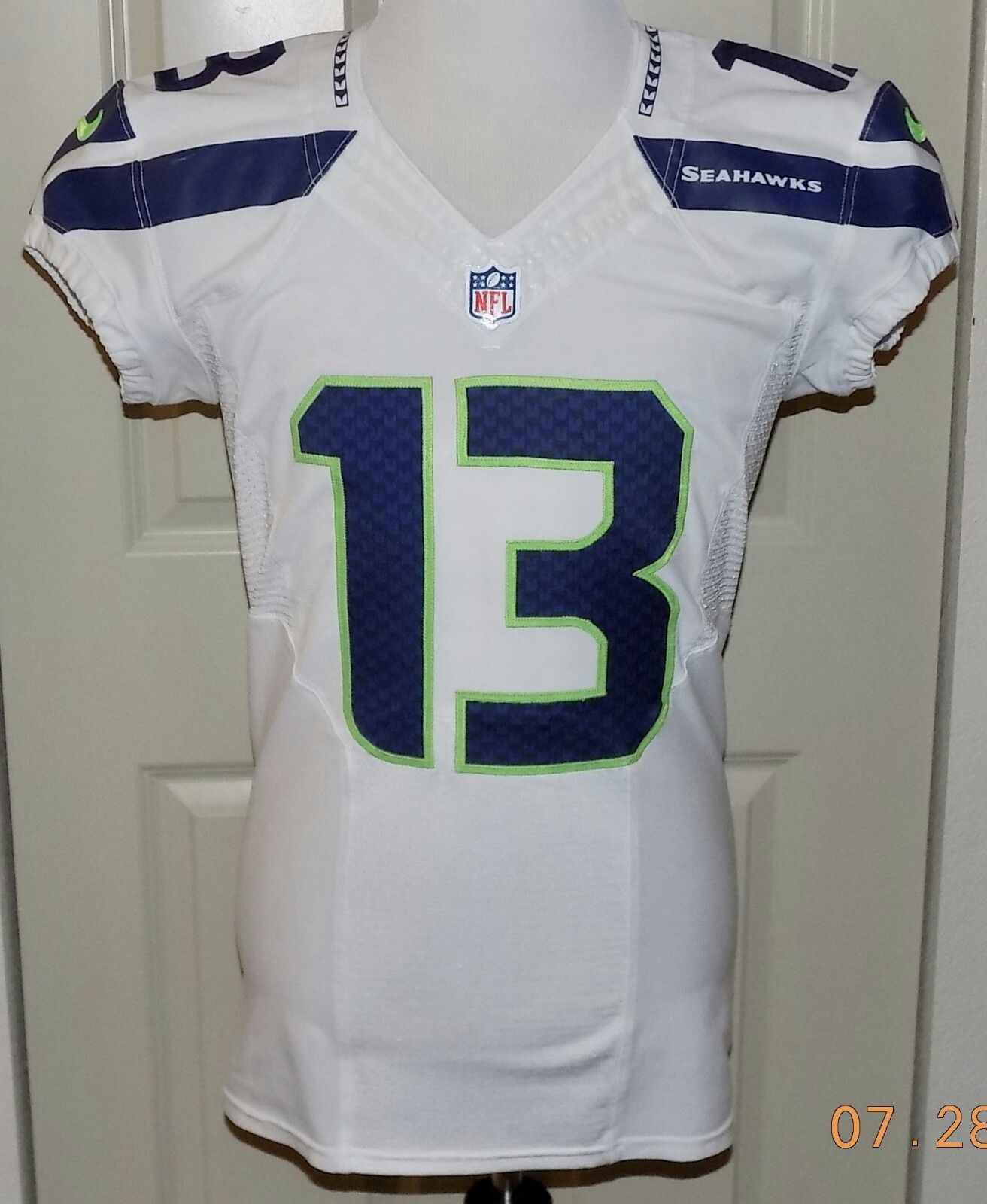 13CHRIS MATTHEWS, NIKE, Team Issued, COA, SEATTLE SEAHAWKS JERSEY 40 SKILL