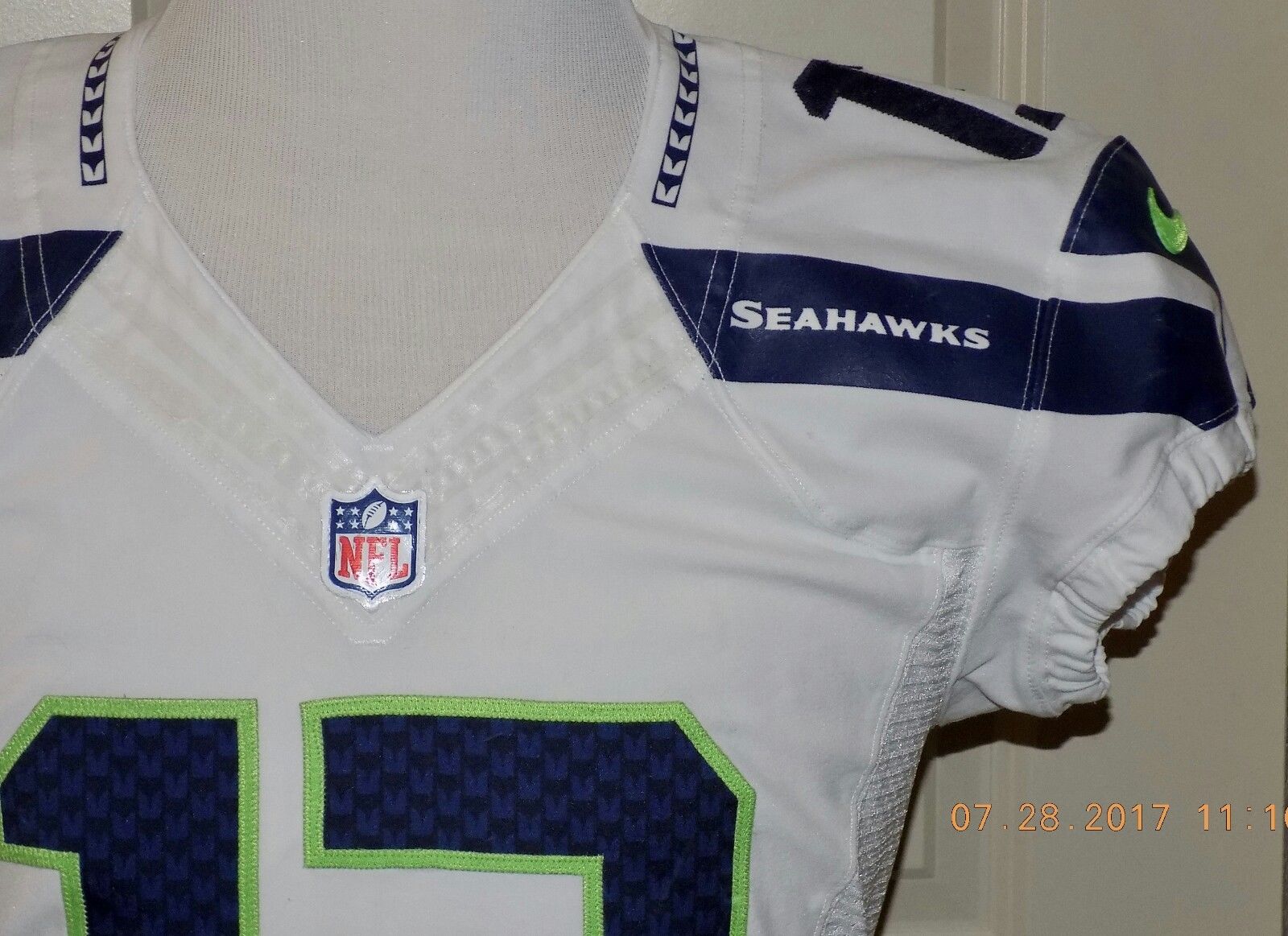 13CHRIS MATTHEWS, NIKE, Team Issued, COA, SEATTLE SEAHAWKS JERSEY 40 SKILL