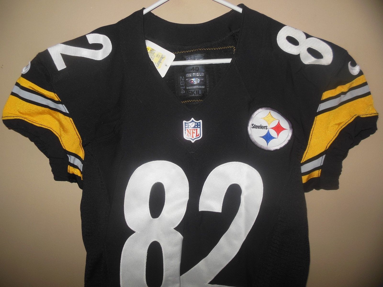 PITTSBURGH STEELERS GAME USED 2014 FOOTBALL JERSEY