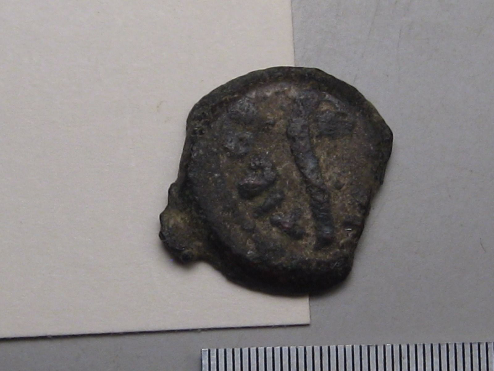 Judaea; Prutah Pontius Pilate 30/32 AD. Lituus/Wreath. Famous-Judging Jesus. #14