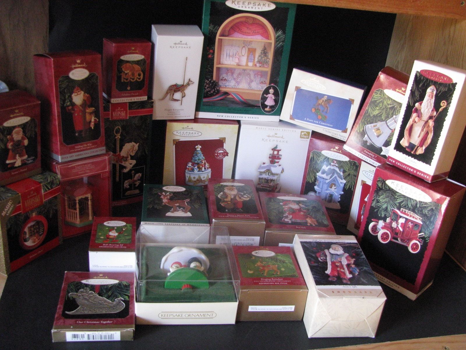 24 Lot Of Hallmark Keepsake Ornaments In There Boxes