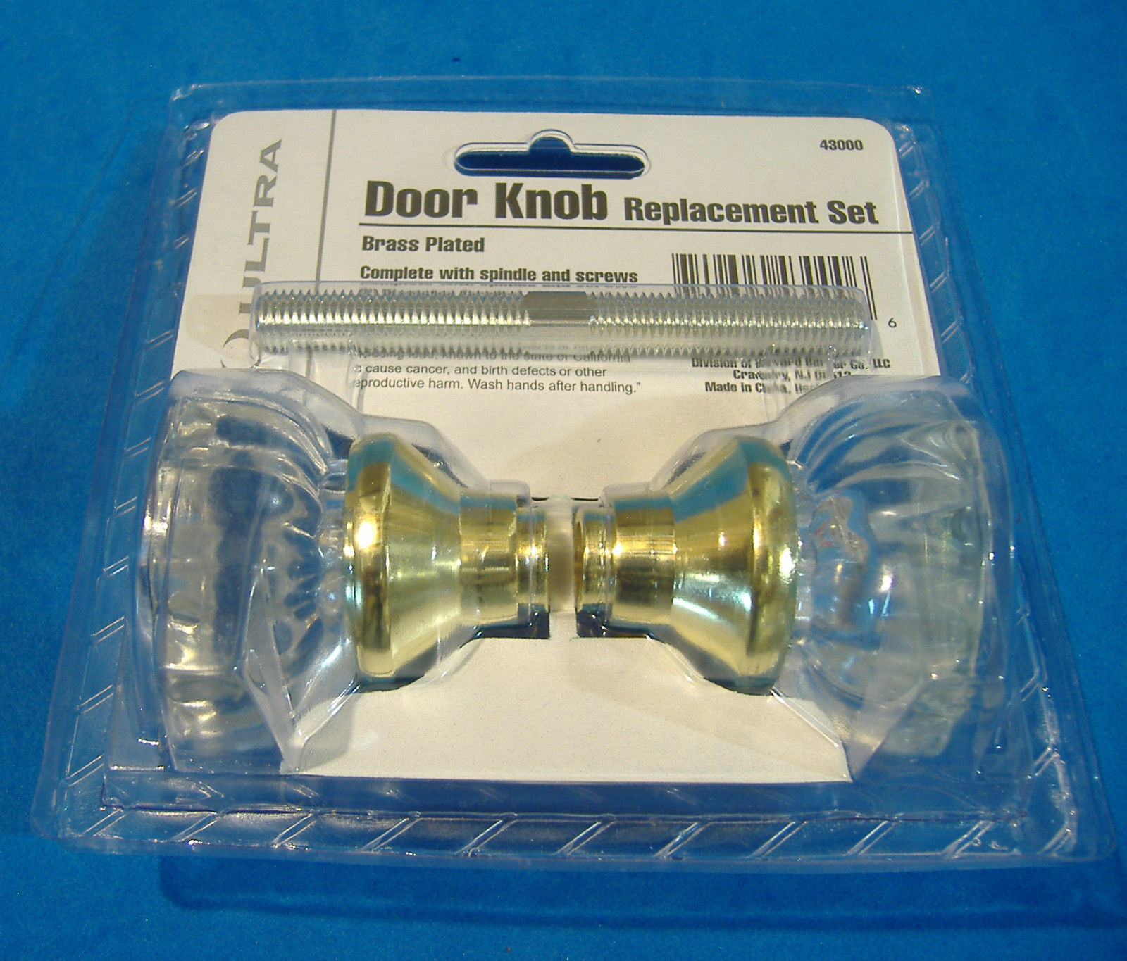 GLASS DOOR KNOBS WITH BRASS FINISH BASE VINTAGE STYLE