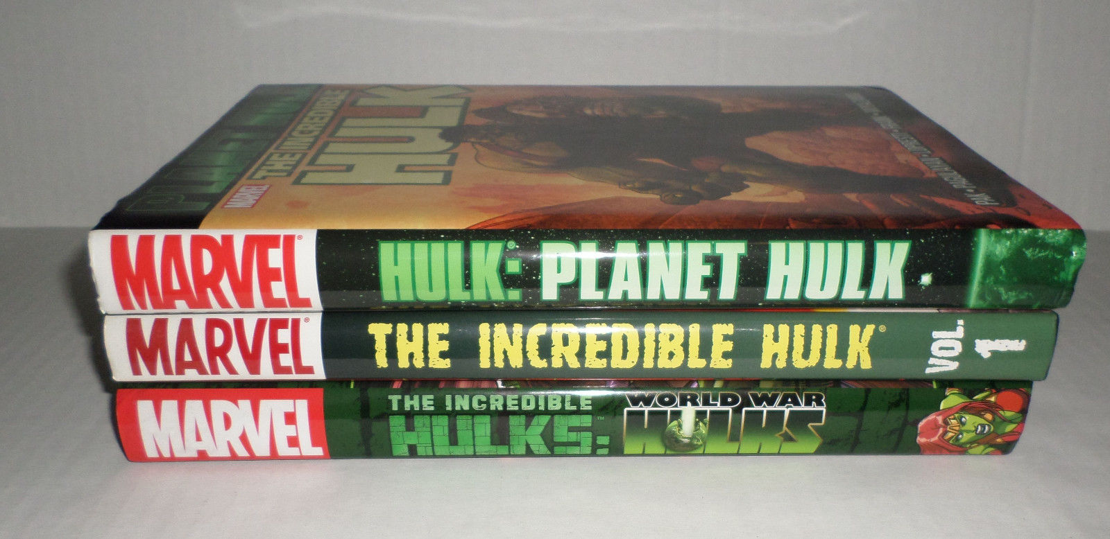 Marvel Hulk Lot of 3 Hardcover World War Hulks Planet Hulk Incredible Hulk Vol 1