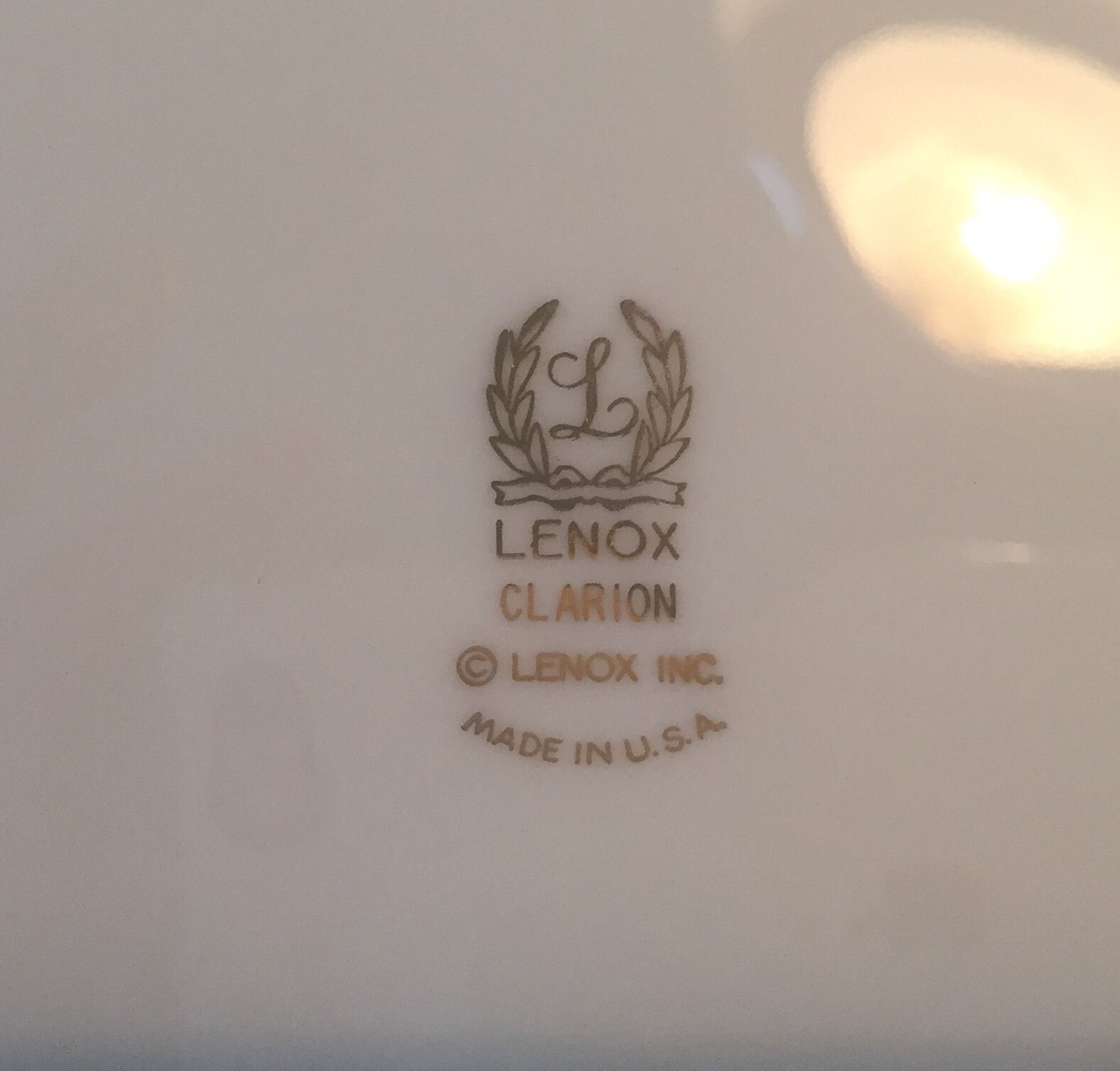 Lenox Clarion Dinner Plate 10 1/2"