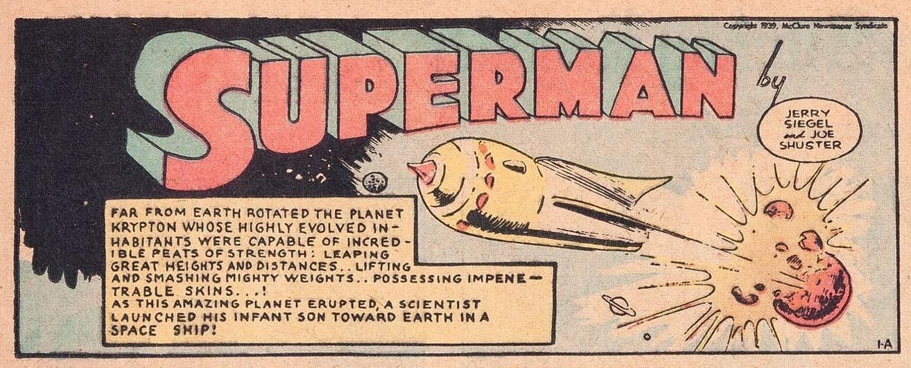 SUPERMAN SUNDAY PAGE #1A - AMAZING HIGH GRADE! - Nov 1939 - RARE! - ORIGIN