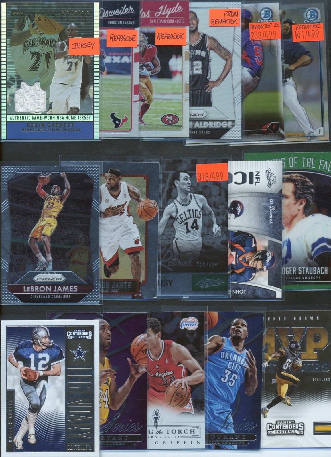 HUGE 2,000 CARD PATCH AUTO JERSEY #’D ROOKIE INSERT SPORTS CARD COLLECTION LOT 