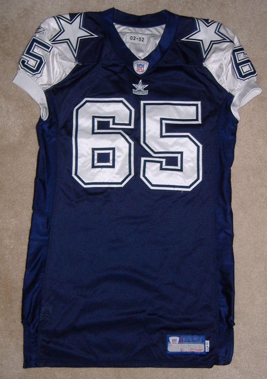 2002 FLOZELL ADAMS DALLAS COWBOYS GAME ISSUED JERSEY THROWBACK THANKSGIVING USED