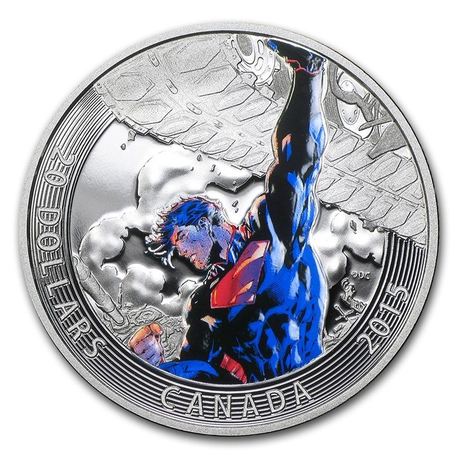 2015 Canada  $20 Superman Action Comics #2, 1 oz. Silver Proof Coin w/OGP + COA