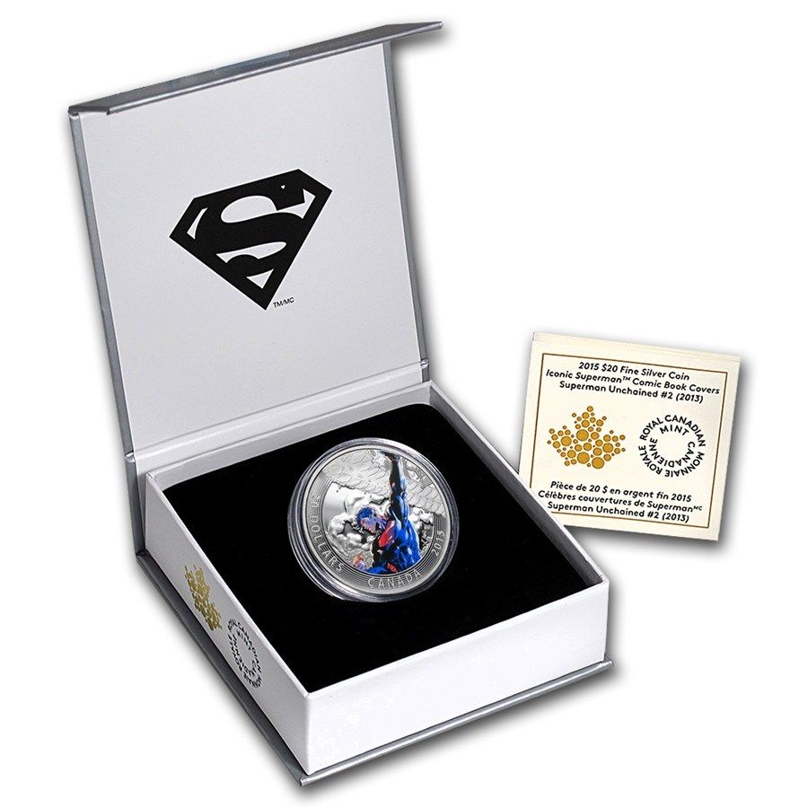 2015 Canada  $20 Superman Action Comics #2, 1 oz. Silver Proof Coin w/OGP + COA