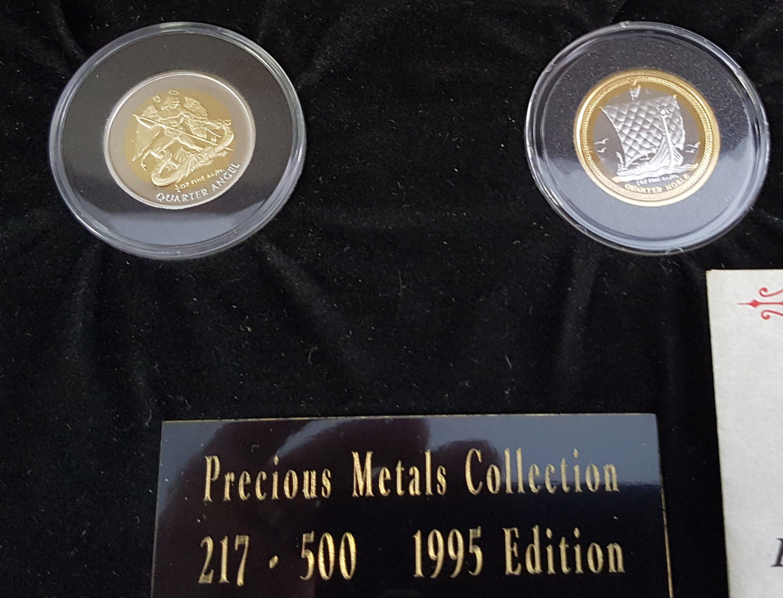 1995 Pobjoy Mint - Isle of Man Precious Metals Collection - .999 Gold & Platinum