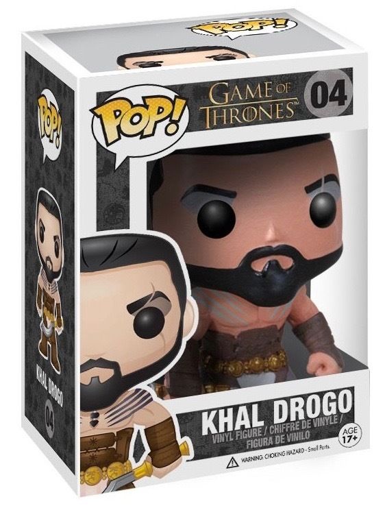 Funko Pop Game Of Thrones: Khal Drogo Vinyl Action Figure Collectible Toy, 3.75"