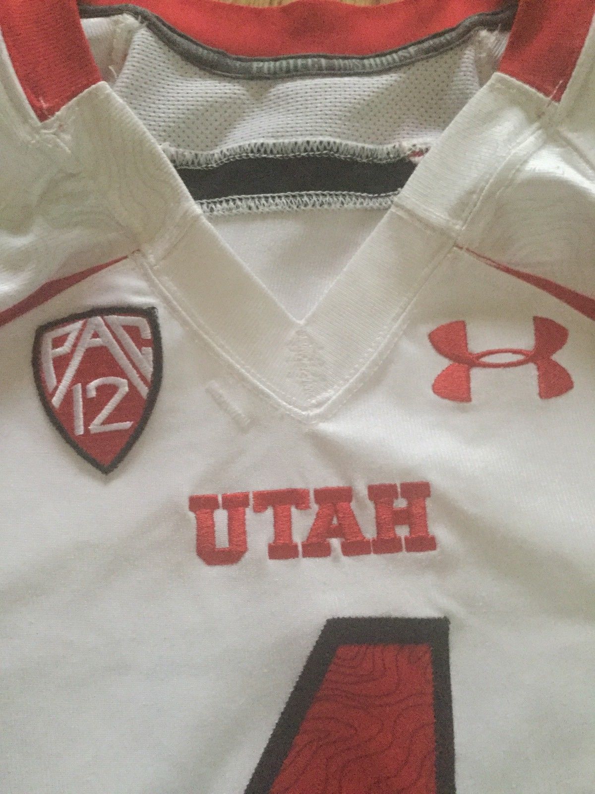 2011 Brian Blechen Utah Utes Game Worn Used FOOTBALL JERSEY Under Armour