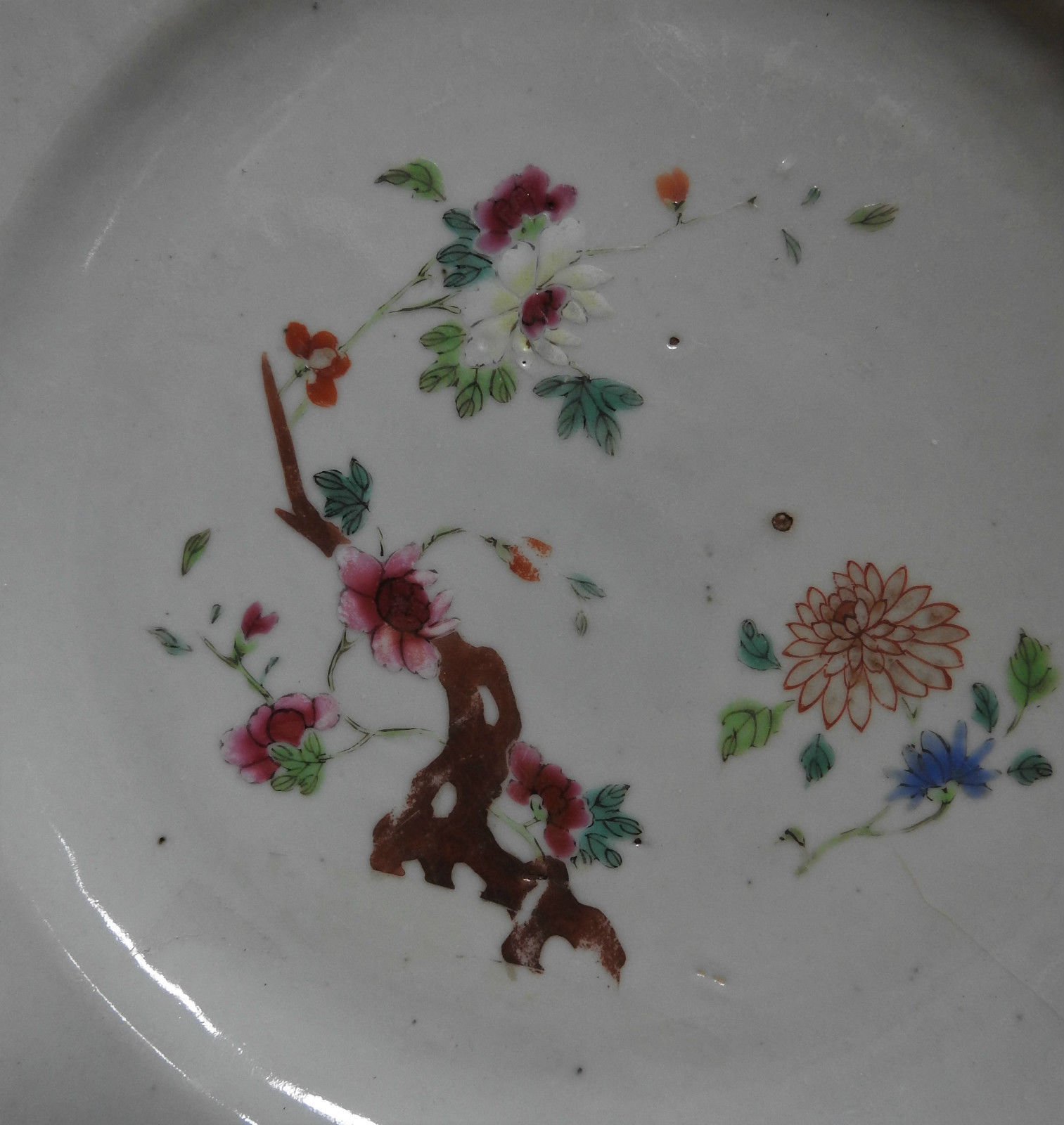 CHINESE PORCELAIN FAMILLE ROSE PLATE - QIANLONG PERIOD - 18TH CENTURY