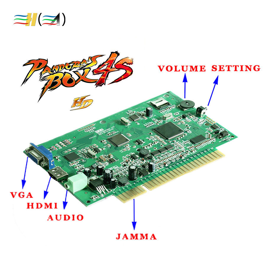 Pandora box 4s plus  815  in 1+jamma  harness arcade jamma arcade game board