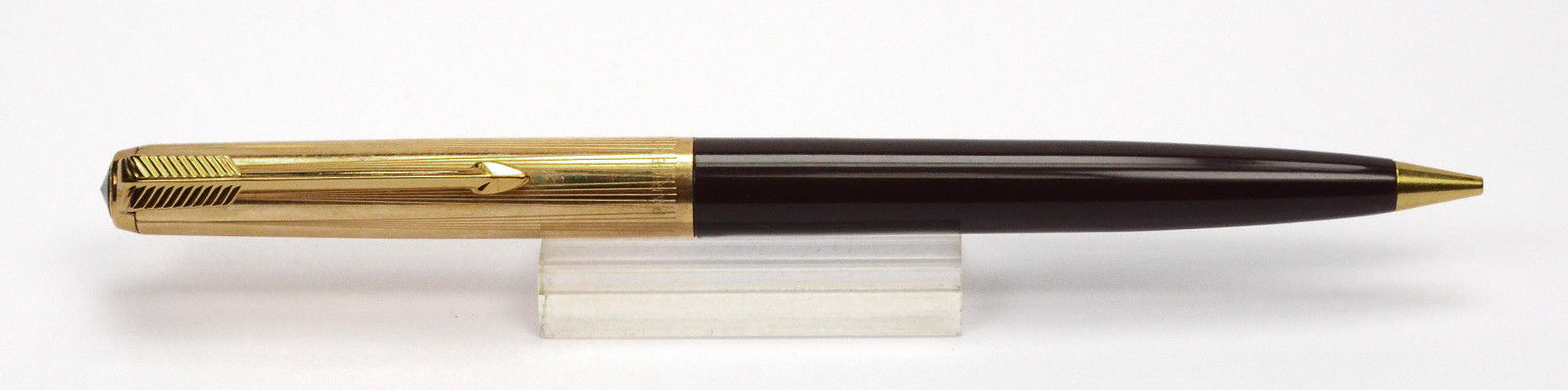 PARKER 51 Burgundy & Gold Vintage Pencil USA 1970's NICE DAILY USER