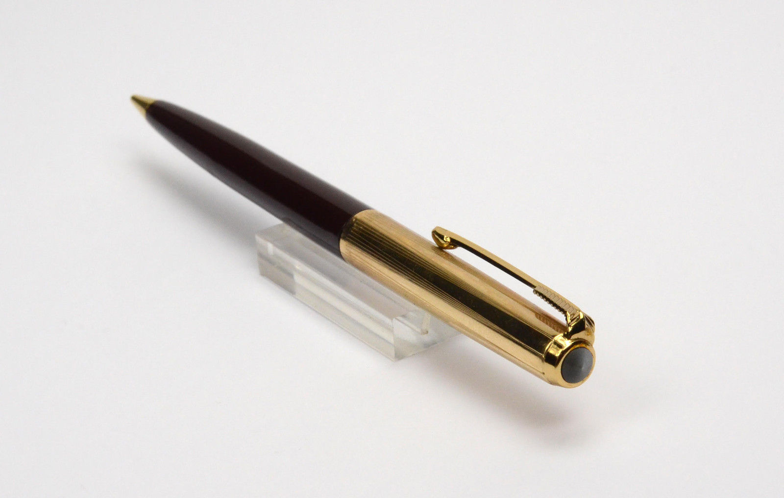 PARKER 51 Burgundy & Gold Vintage Pencil USA 1970's NICE DAILY USER