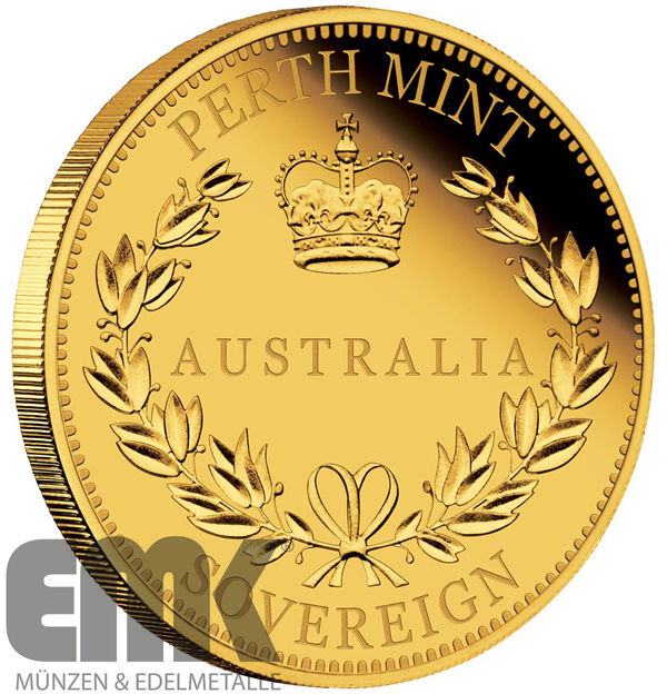 Australia - 25 Dollar 2017-SOVEREIGN - 7,98 grams Gold Polished Plate PP