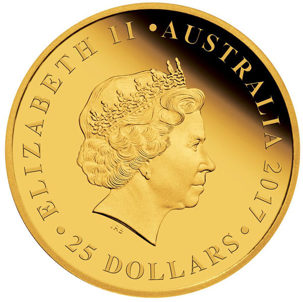 Australia - 25 Dollar 2017-SOVEREIGN - 7,98 grams Gold Polished Plate PP