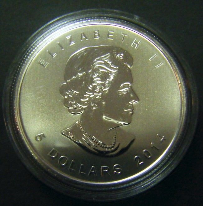 2014 Canada $5 Birds of Prey Series Peregrine Falcon 1oz Silver Bullion Coin