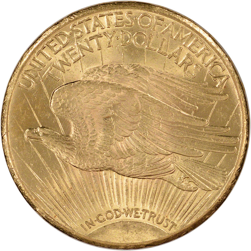 US Gold $20 Saint-Gaudens Double Eagle - Almost Uncirculated