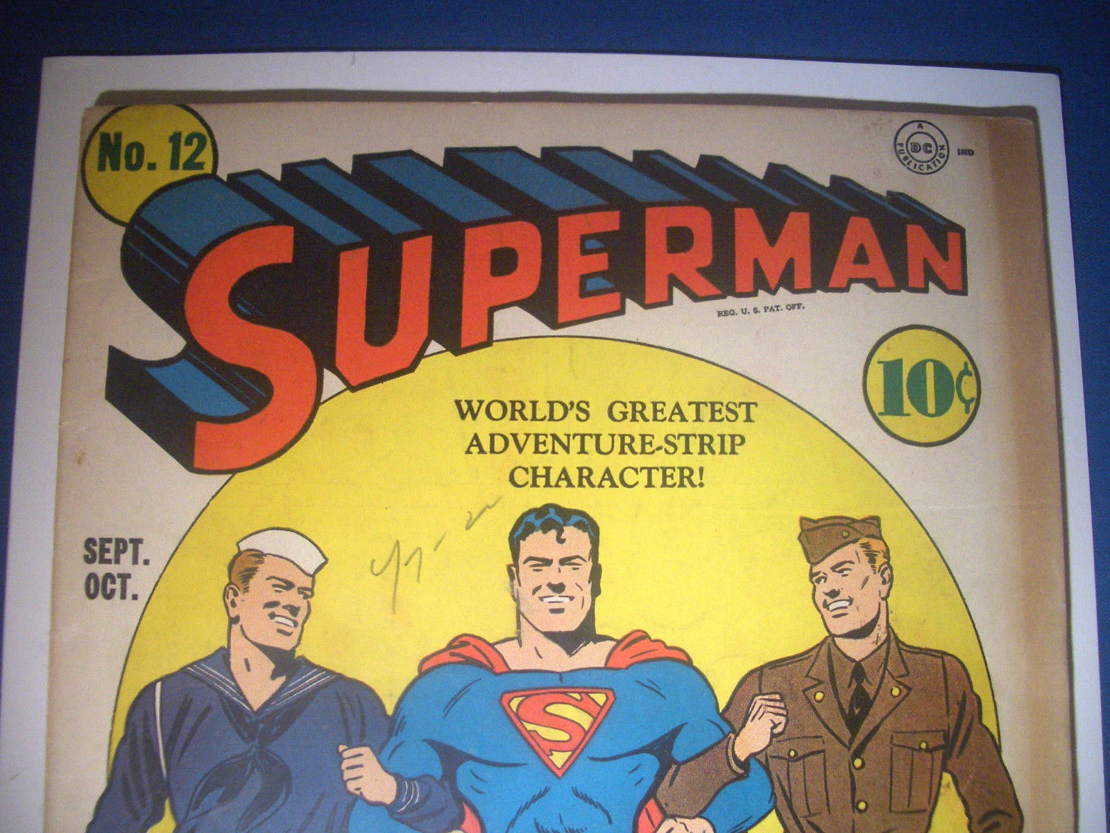 1941 * SUPERMAN #12 * DC Comics * est 6.0 FN * RARE Off WHITE Pages * LEX LUTHOR