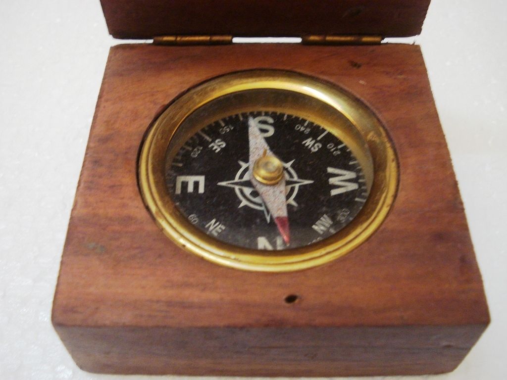 MARINE Pocket COMPASS  - Brass - Little & Very Nice (1994)