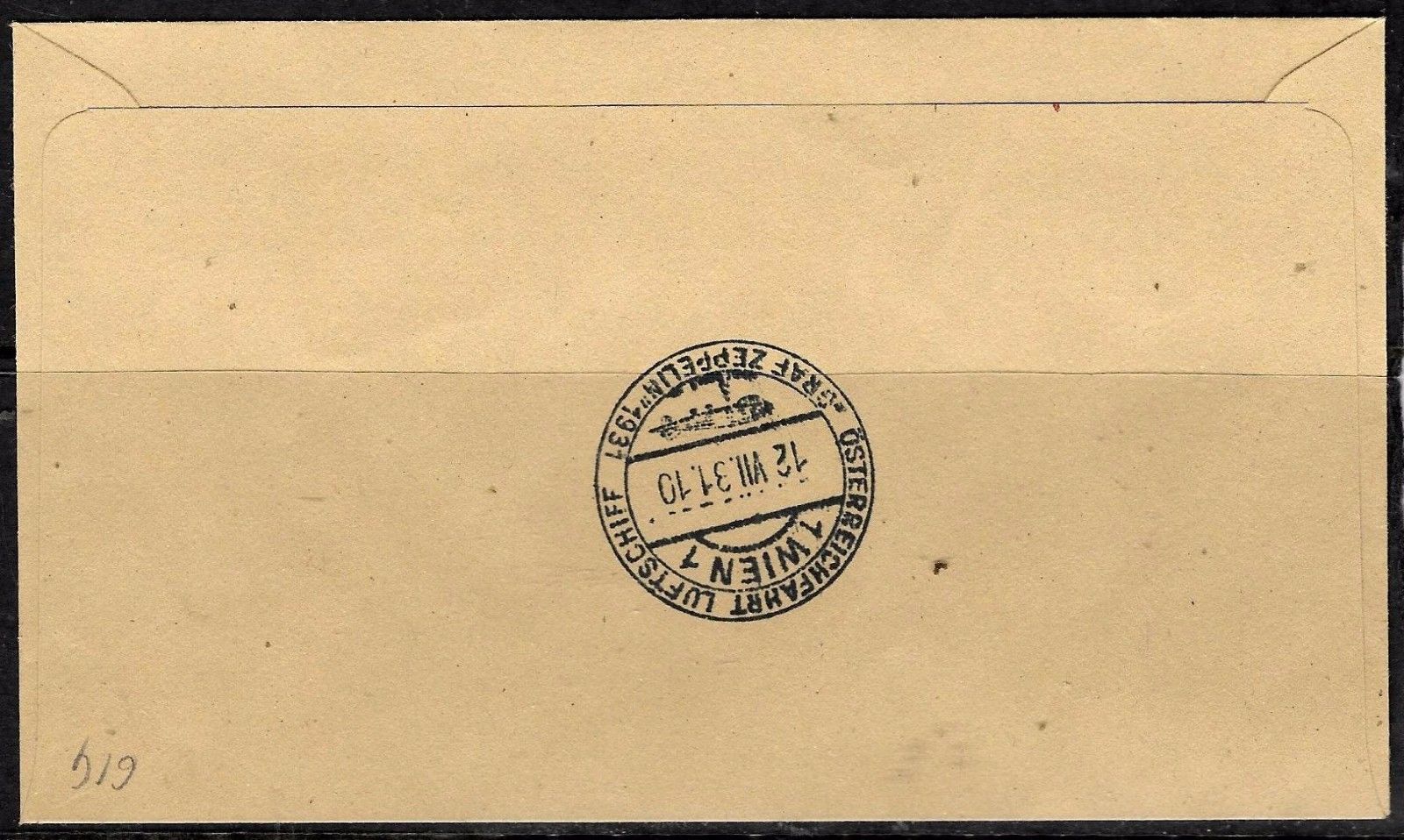 614 - GERMANY - ZEPPELIN POST - 1931 - COVER - FORGERY - FAUX - FAKE