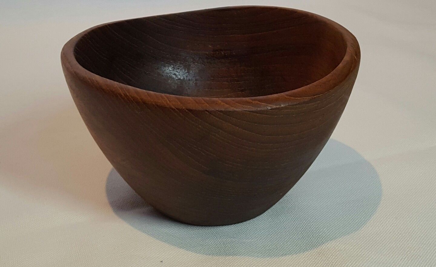 finn juhl teak bowl danish modern Kay Bojensen free form organic shape
