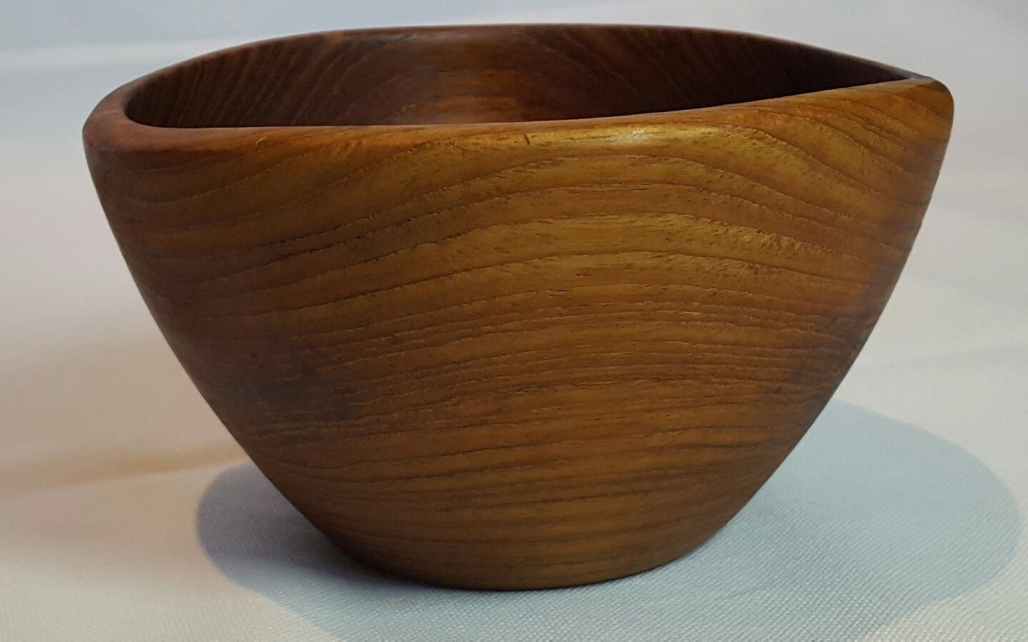 finn juhl teak bowl danish modern Kay Bojensen free form organic shape