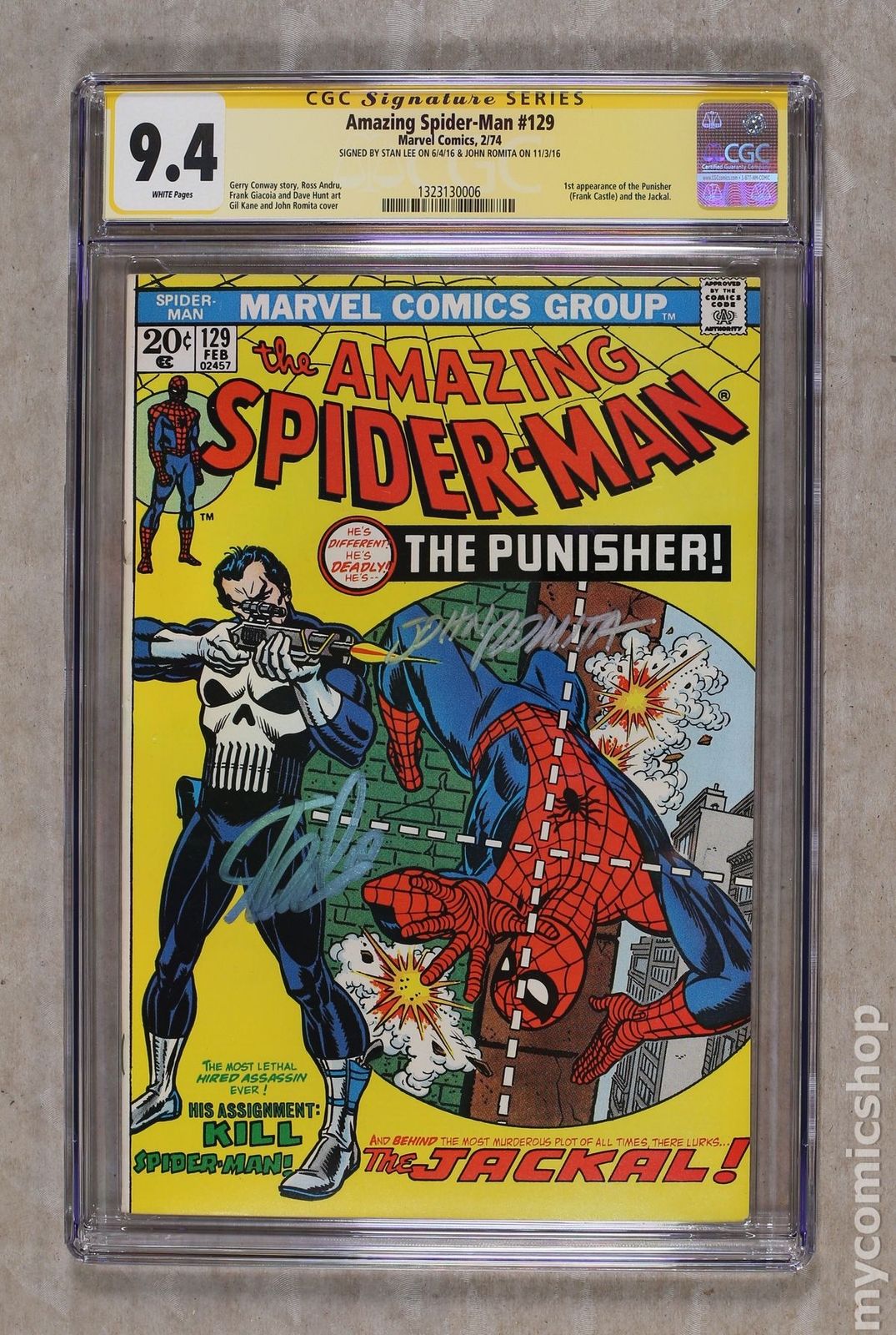 Amazing Spider-Man (1963 1st Series) #129 CGC 9.4 SS 1323130006