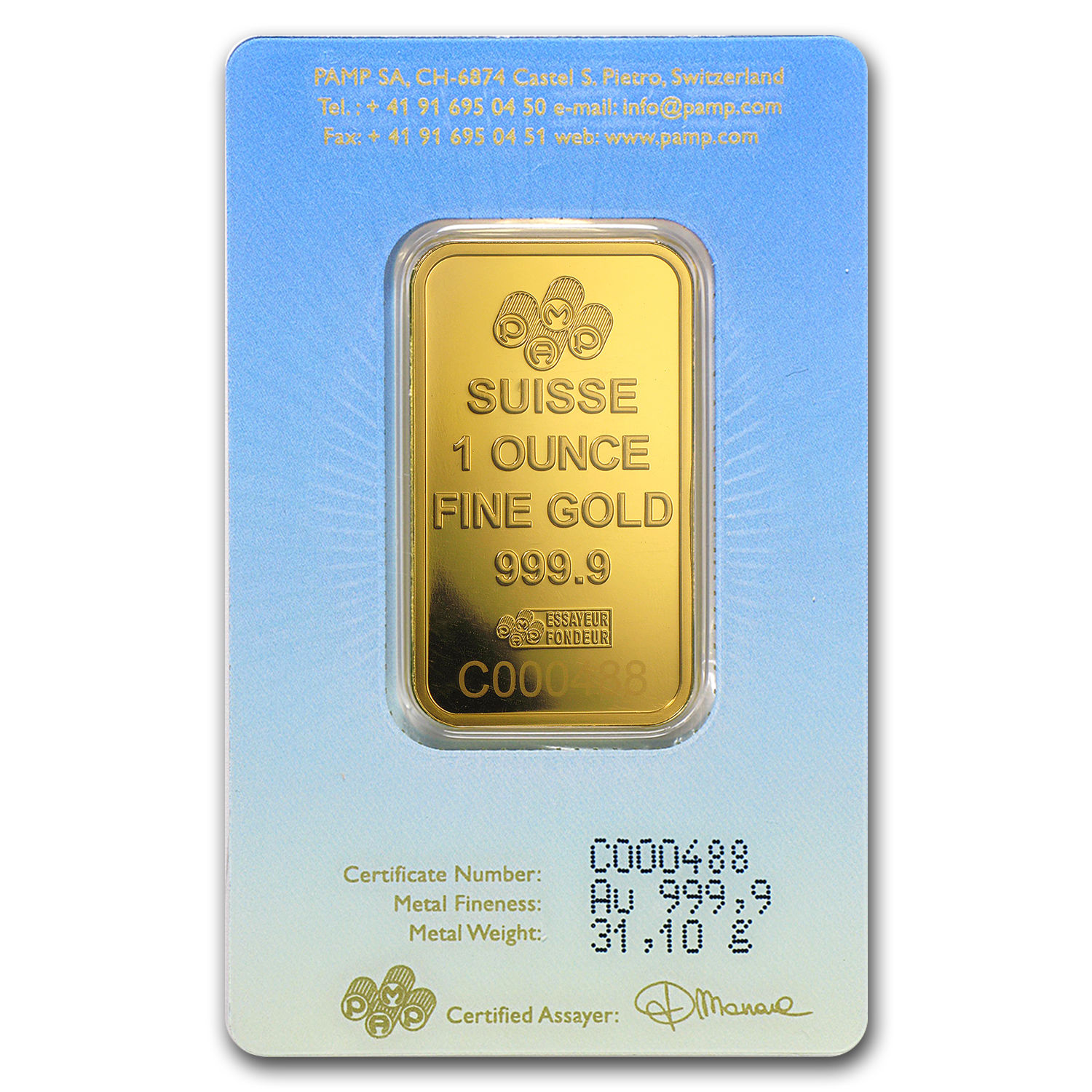 1 oz Gold Bar - PAMP Suisse Religious Series (Ka' Bah, Mecca) - SKU #94436