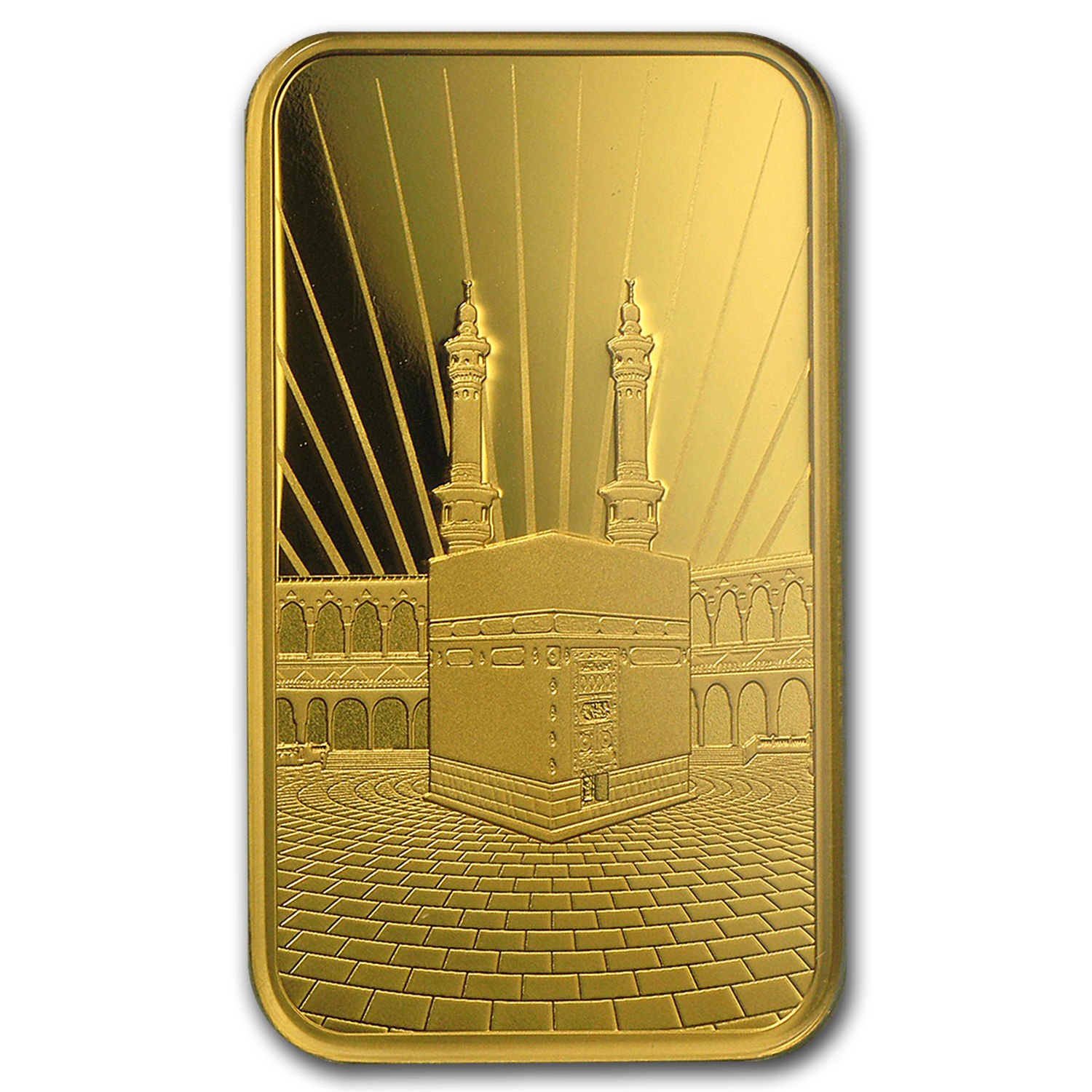 1 oz Gold Bar - PAMP Suisse Religious Series (Ka' Bah, Mecca) - SKU #94436