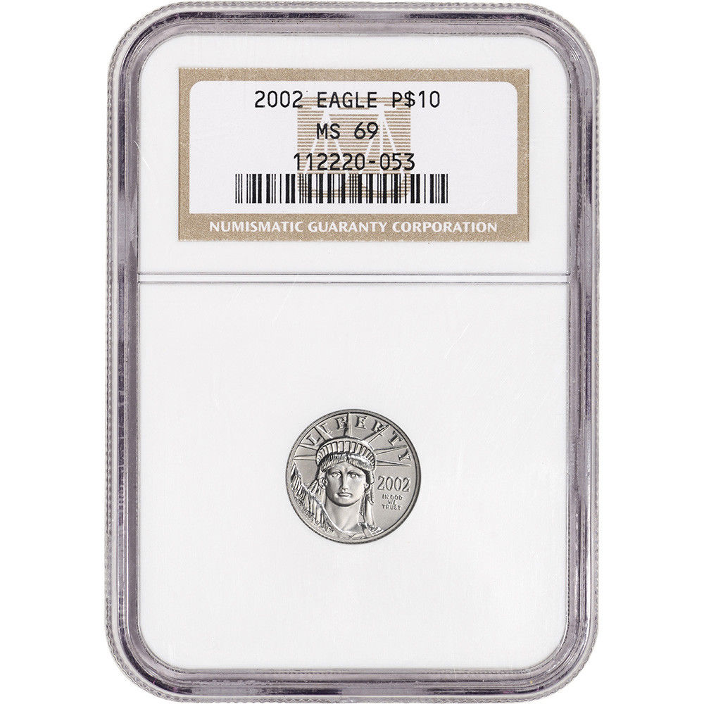 2002 American Platinum Eagle (1/10 oz) $10 - NGC MS69