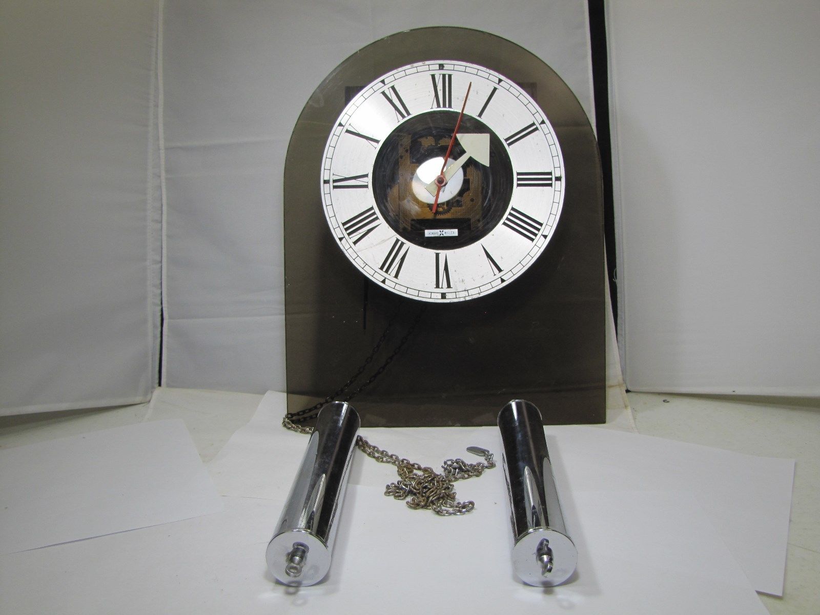 Mid Century Modern Howard Miller wall clock for repair