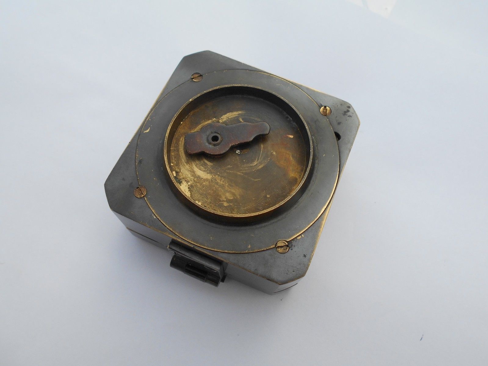 ANTIQUE BRASS BRUNTON COMPASS - NAUTICAL BRASS GEOLOGICAL COMPASS