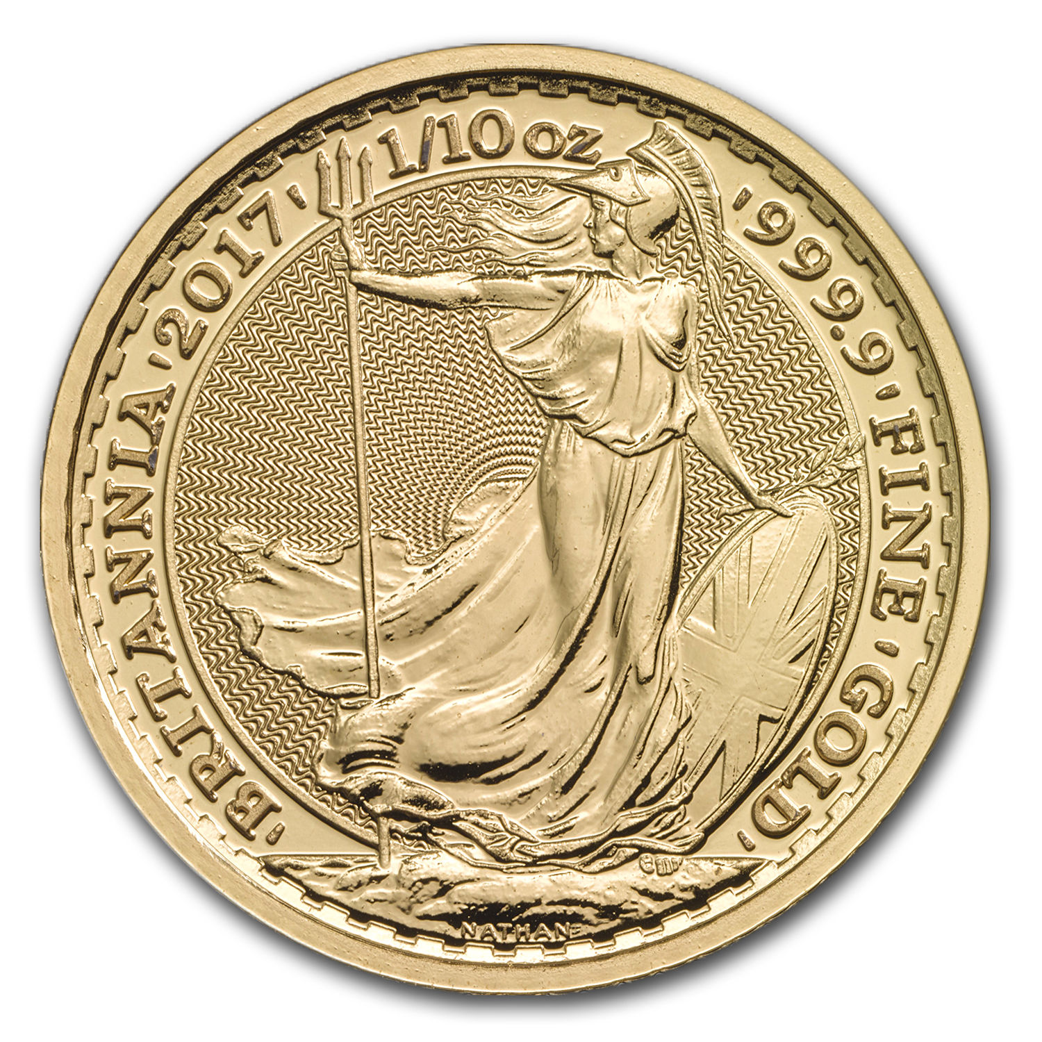 2017 Great Britain Gold 1/10 oz Britannia BU - SKU #104870